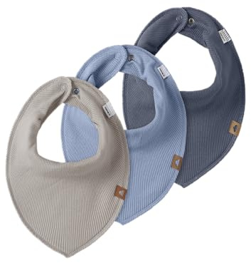 NAME IT Nbmyasim 3P Rib Scarf Bib, Chateau Gray, one_Size (3er Pack)