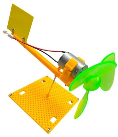 MonoSora Wind Turbine Generator Kit with Brushless DC Motor and Holder Blades, ABS and Metal, for DIY Wind Power Educational Projects