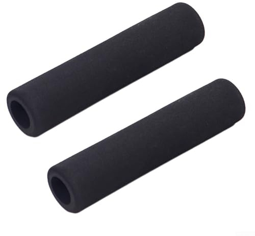 SiSinkal 2 Pairs of Soft EVA Foam Bicycle Handlebar Grips, 130mm/140mm/150mm Replacement Pads for MTB and Road Bikes, Compatible for 21-22mm Tube Diameter, Grey/Green/Purple(150MM)