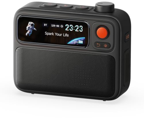 Divoom FlowToo Machine à bruit blanc Bluetooth, 90+ sons de sommeil, écran pixel, réveil et minuterie pour chambre et bureau