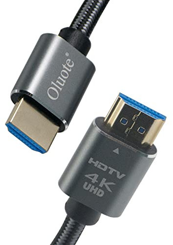 Oluote Cable HDMI 4K, HDMI 2.0 de alta velocidad, cable de audio HDMI para reproductores Blu-Ray/PS5/Xbox Series X/4K Ultra Screen/HDTV (3)