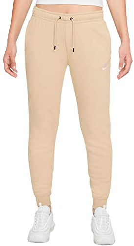 Nike BV4095 W NSW ESSNTL FLC MR PNT RG Pants Women's Rattan/White M