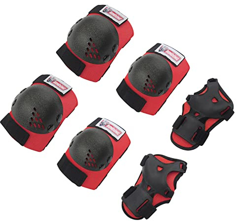 SOHOUR HOME Kids/Youth Knee Pads Elbow Pads Wrist Guards Set for Kids Roller Skates, Scooter, Inline Skating, Cycling, BMX Bike, Skateboard, Riding, And Outdoor Extreme Multi-Sports Protective Gear