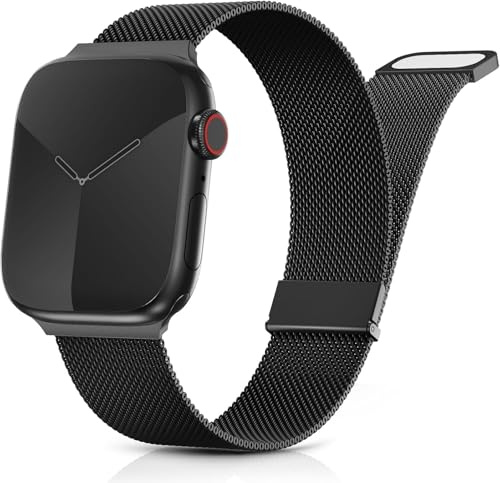 Yoohoo Armband Kompatibel mit Apple Watch 40mm 41mm 42mm 46mm 45mm 44mm 38mm 49mm, Milanaise Edelstahl Metall Armband für iWatch SE 11 10 9 8 7 6 5 4 3 2 1 Ultra Damen Herren
