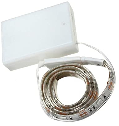 Uonlytech 50cm Flexibler Rgb Led Streifenlichtband Batteriebetrieben Led Lichtleiste Für Tv Schreibtisch Schlafzimmer Energiesparend Selbstklebend