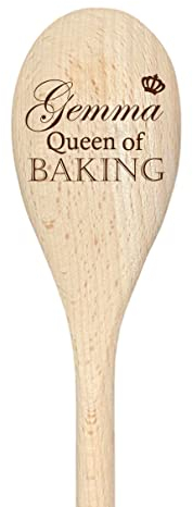 Cuillère en bois personnalisée « Queen of Baking »