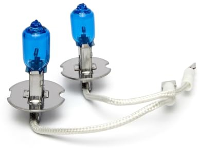 Hallenwerk Blue Vision Optik 2x Stück H3 55W PK22s 12V Auto Halogen Lampen Faltschachtel - E-Prüfzeichen