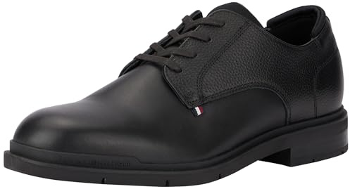 Tommy Hilfiger herr flexibel Hilfiger mix LTH sko (FM0FM05164) Derby, svart (svart), 6,5 UK, Svart, 40 EU