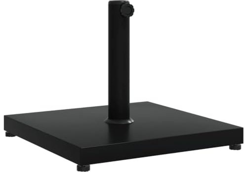 vidaXL Sonnenschirmständer, Schirmständer mit Standfuß Spannknopf, Sonnenschirmbasis für Ø32/38/48 mm Mast, Sonnenschirmfuß, 18 kg Quadratisch