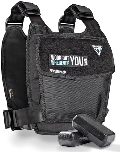 PULLUP & DIP Gewichtsweste – Modular anpassbar von 1-15 kg – Weighted Vest für Calisthenics, HIIT & Hyrox – Unisex, Komfortabel & Rutschfest – Ideal für Dips, Klimmzüge & Bootcamp-Training