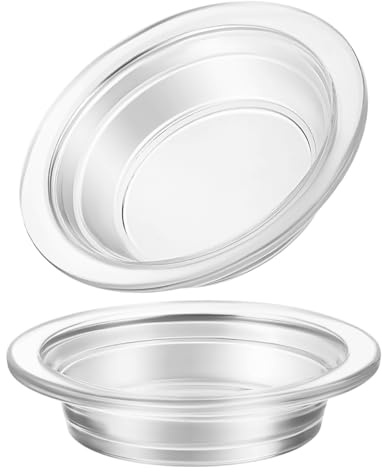 Replacement Oil Warmer Dish 4.5 Wax Melt Burners Glass Dish, Candle Warmer Bowl Plate Tray for Wax Burner Electric Lamps Oil, 2PCS