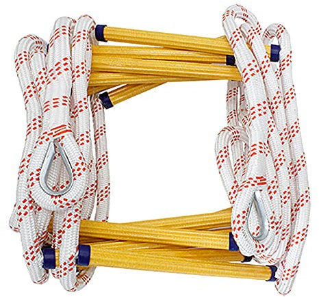Échelle de corde, échelle de secours en cas d'urgence, échelle de sauvetage ignifuge, améliore la sécurité en hauteur, échelle pour échelles de corde d'urgence, pour balcons de fenêtres/10M/32.8Ft