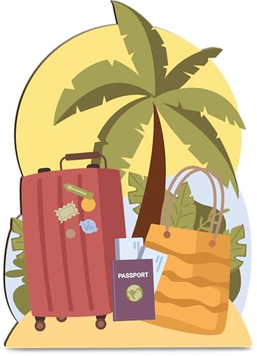 Reise Geschenk Reise Holzkarte - Geburtstagskarte - Urlaub, Urlaub Geschenkidee, Urlaubskasse Geschenk, Urlaubsgeld Geschenk, Gutschein Urlaub Geschenk, Urlaub Geschenk, Geschenke für Urlaub