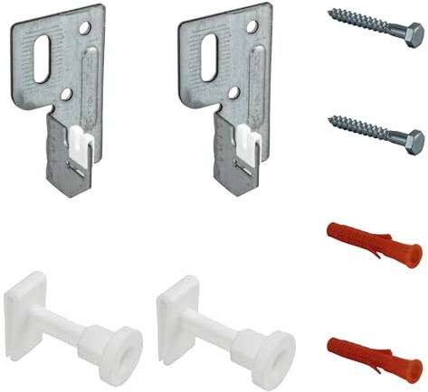 Jabema Lot de 2 fixations pour radiateur avec support, console murale, support de radiateur, support de fixation pour console