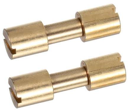 TIDTALEO 2 piezas Remaches para Mango de Cuchillo de Chef de Latón Grande Tornillos para Fijación Estable Resistentes al Desgaste y Agua para Reparación y Bricolaje de