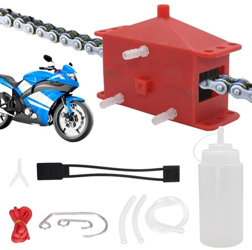 Macchina per la Pulizia della Catena della Bicicletta | Kit di Pulizia per Moto | Set di Kit di pulitore della Trasmissione a Catena per motociclette, Strumenti di Pulizias