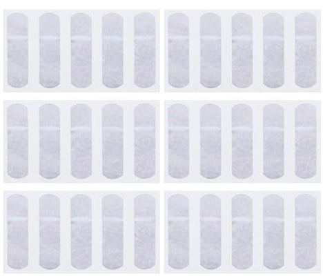 UKCOCO 60 st. fingertoppsbandage: Glittriga vattentäta självhäftande PE-sårplåster - Flexibla sportbandage - Andningsbara vårdande plåster
