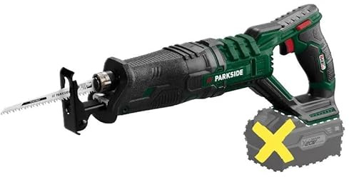 PARK SIDE sladdlös sabelsåg 20 V PSSA 20-LI - batteriladdare ingår träskärningsverktyg, metall, PVC