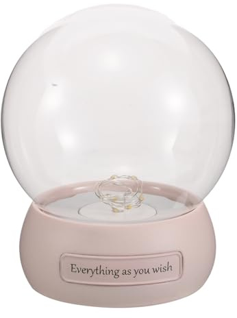 SEWACC Cupola di Vetro Rosa Fiori Eterni Conservati, Campana Decorativa Base LED Illuminata Antipolvere, Copertura Espositiva per Decorazioni Festa degli Innamorati e Regalo Anniversario