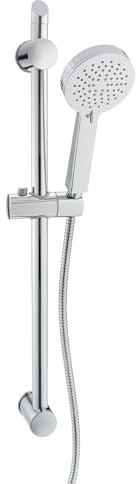 ENKI ES020 Riser Rail Kit, Chrome, Adjustable | Adjustable Height, Shower Head & Hose, Easy Install, Bathroom