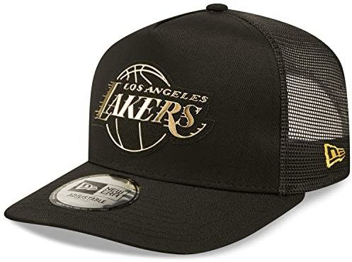 New Era Adjustable Trucker Cap FOIL Logo Los Angeles Lakers