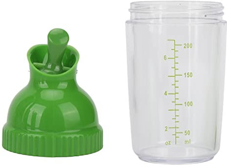 Salad Dressing Mixer Bottle, Salad Dressing Shaker, Salad Dressing Bottle 200ml Salad Dressing Shaker Salad Dressing Container (Green)