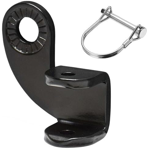 Kardne Fahrradanhänger Kupplung, Universal Edelstahl Fahrrad Anhängerkupplung, Kupplung Anhänger Adapter Hundeanhänger für Fahrrad, Kinderwagen und E-Bikes, Bike Trailer Hitch Coupler (Schwarz Typ B)