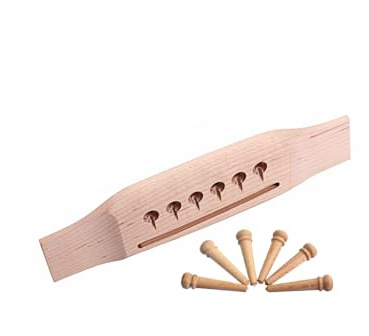 RuiJOTWAT Ahornholz 6-saitige Akustikgitarre, Steg und Stifte neu