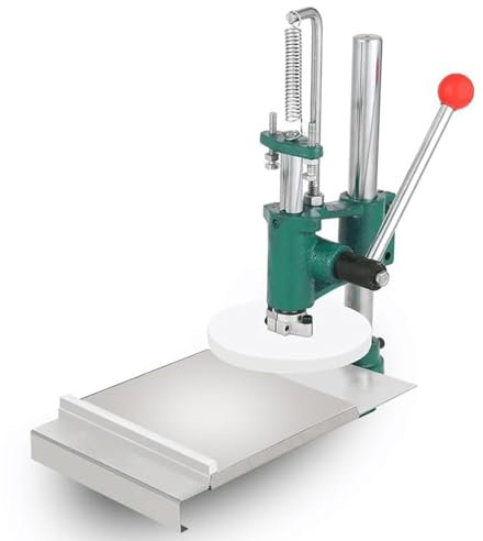 Macchina per pizza manuale Macchina per stendere l'impasto/Macchina per pressare l'impasto in acciaio inox Pressa per impasto pressata a mano/Macchina per pressare l'impasto per pizza manuale Presse