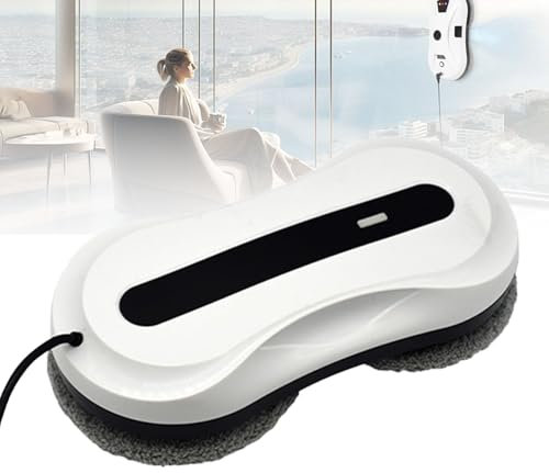 Hydravex Window Cleaning Robot, Smart Glass Cleaning Robotic with 5600pa Strong Suction, Multiple Safety System, Edge Detection, for High-Rise Windows Ceiling, Outdoor Indoor