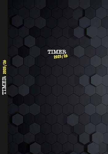 Alpha Edition - Schülerkalender Classic Schwarz 2026 – Schulplaner DIN A5 (ca. 13×20 cm) mit Hardcover, Magnetverschluss & Wochenübersicht, robuster Terminplaner für Schüler, inkl. Sticker