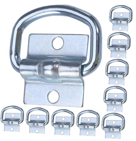 ERINGOGO 12piezas Anclajes d para Remolques De Anillos De Sujeción De Fácil Instalación y Alta Resistencia para Transporte De Cargas Pesadas