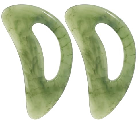 DECOMELODY 2 Stück-pack Gua Sha Massageharz aus Kunstharz mit Einzigartiger Form zur Muskelentspannung und Dekorativen Anwendung für Nacken Rücken und Beine