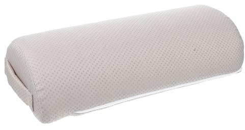 NOLITOY Almohadilla Ergonómica para Reposapiés de Oficina Gris Antideslizante, Cojín Cómodo para Descanso de Pies y Piernas, Soporte Semicírculo de Alta Recuperación para Aliviar Fatiga