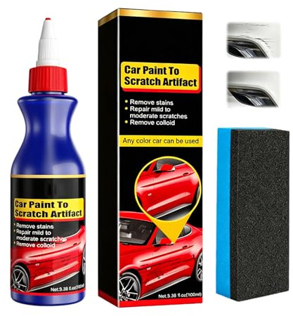 Quita Arañazos Coche,Pulimento para Reparar Arañazos de Coch für Tiefe und Leichte Lackkratzer, Pflege und Reparatur für PKW SUV, 100 ml