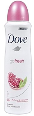 Dove - Gå färsk granatäpple spray deodorant 150 ml alkoholfri
