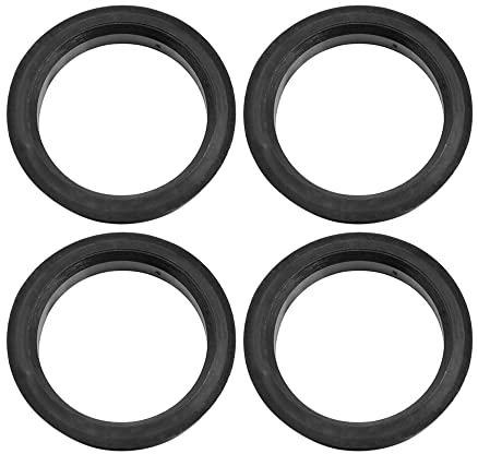 sourcing map 4 Stücke 73.1 bis 57.1 mm Zentrierringe Felgenzentrierring Universal Kunststoff Distanzringe Schwarz