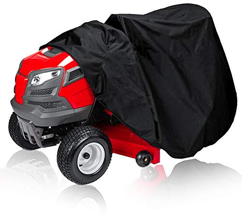 ValueHall Rasenmäher Abdeckplane Abdeckhaube Abdeckung für Rasentraktor 210D Polysterfasern Wasserdicht UV-Schutz Schutzhülle Garage Staubschutz Wetterschutz Cover Hülle für Rasenmäher V7119