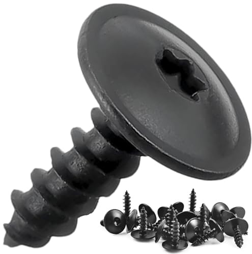 Twowinds Torx Blechschraube TX25 M5 x 16 mm N90775001 - (20 St) | N90775001 - Stoßstange, Kotflügel, Gitter, Selbstschneidend Universal (20 Stück, Schwarz)