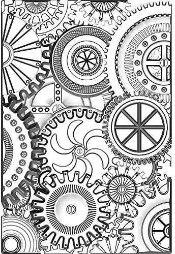 Sizzix 3—D Texture Fades Embossing Folder Mini Mechanics di Tim Holtz, 665633