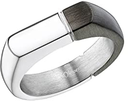 s.Oliver Ring Edelstahl Herren Ringe, Bicolor, Kommt in Schmuck Geschenk Box, 2033920