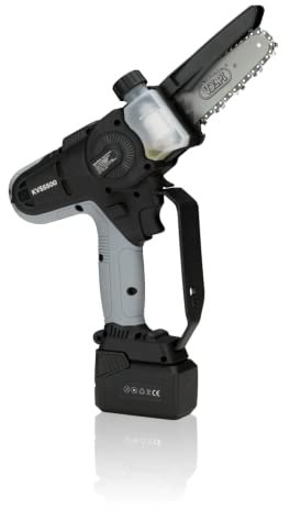 Potatore a catena KVS5500 cordless PV360 Batteria al litio ricaricabile 14.4V 4.0Ah | Serbatoio olio integrato con livello visibile
