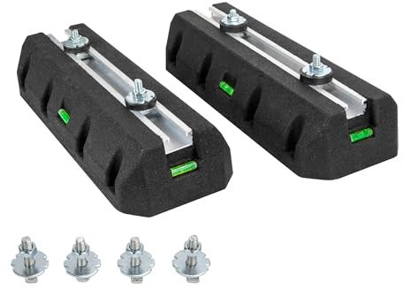 WeCooper Floor Mounting Base Pad for 9000-36000BTU,Heavy-Duty Condenser Rubber Floor Mount Base Kit,Anti-Vibration Isolator Mounting Bracket for Ductless Mini Split Air Conditioner Heat Pump