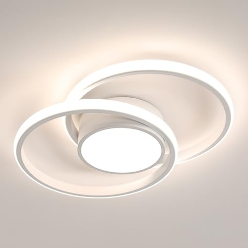 Comely LED Deckenleuchte Moderne 42W 4375LM Deckenlampe Weiß Natur 4500K | 40CM Runde LED-Deckenleuchte für Wohnzimmer, Küche, Flur