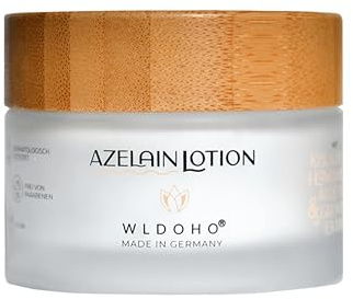 WLDOHO® Azelain Aftershave Lotion I gegen Rasierpickel, Rasurbrand und Rötungen I mit 10% Azelainsäure, Hamamelis & Aloe Vera - Vegan, Made in Germany