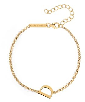 SINGULARU Bracciale da donna Single Letter Argento Placcato Oro
