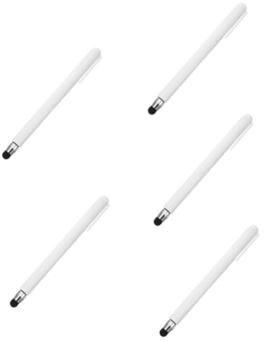 HOMSFOU 5piezas Bolígrafo Capacitativo para Pantallas Táctiles Lápiz Electrónico Clip Compatible Tabletas y Pizarras Digitales Sensibilidad Mejorada y Uso