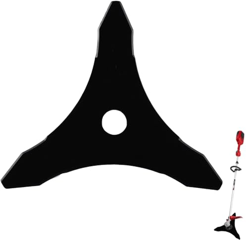 Lama per decespugliatore a 3 denti, lama in metallo con diametro del foro di 25,4 mm, lama per tagliaerba per tosaerba accessori di ricambio