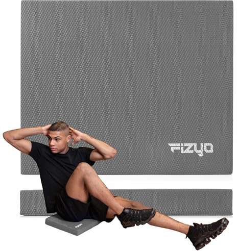 Fizyo Balance Pad Premium, Rutschhemmende Balance-Pad Stabilisierend Weichschaum für Yoga, Fitness, Pilates Balance, Koordination Kissen, Ganzkörper-Training (Grau)