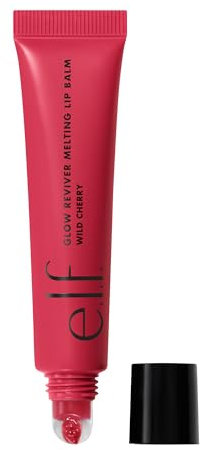 e.l.f. Glow Reviver Melting Lip Balm, Hydrating Tinted Lip Balm For A Glossy Finish & Soft, Supple Lips, Vegan & Cruelty-Free, Wild Cherry